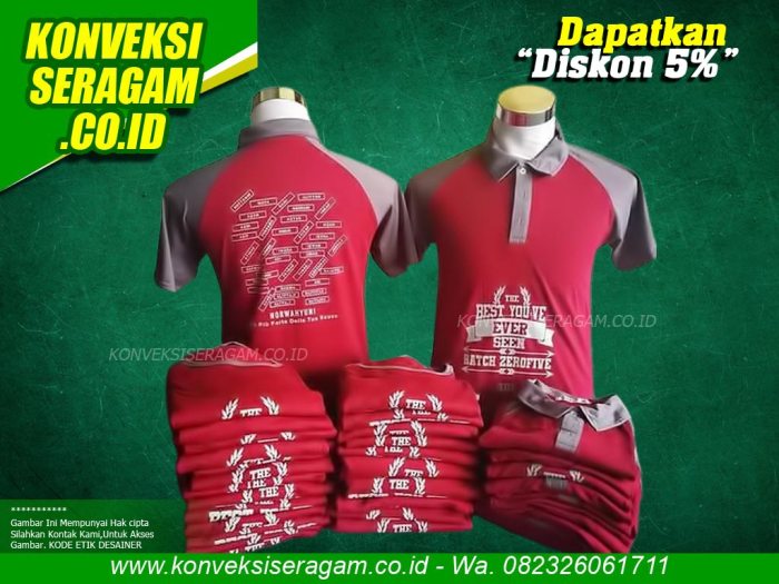 Contoh desain kaos study tour jogja