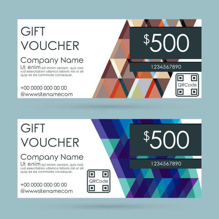 Contoh desain voucher belanja